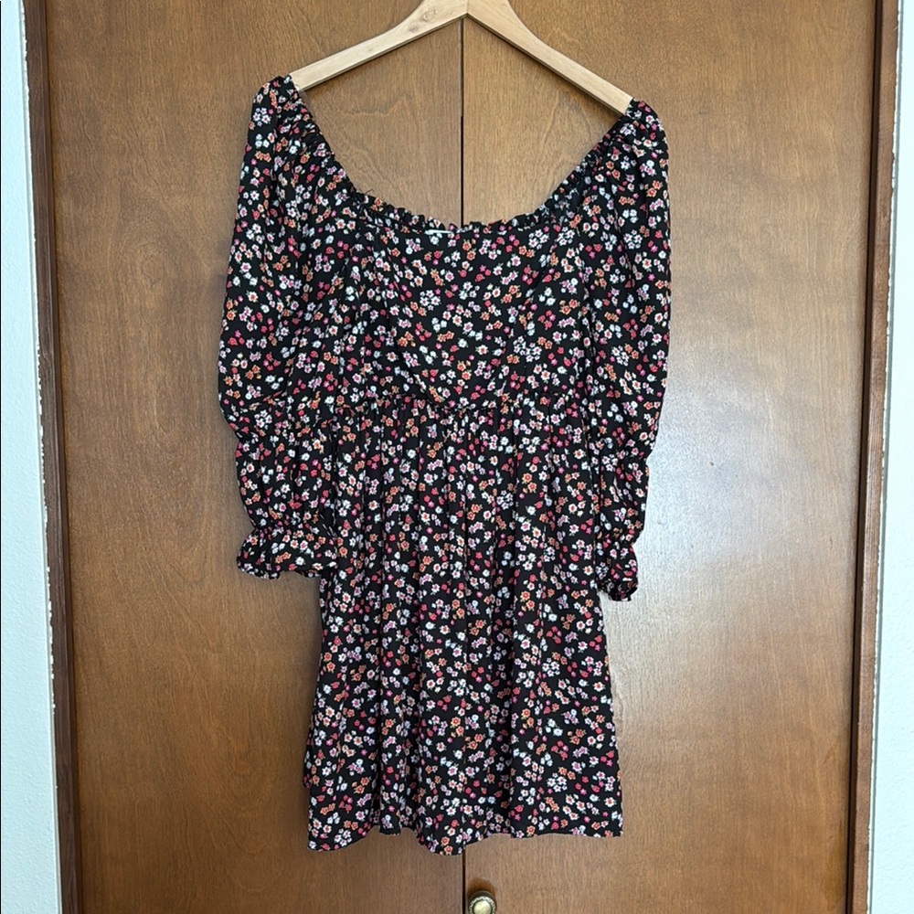Floral Puff Sleeve Dress